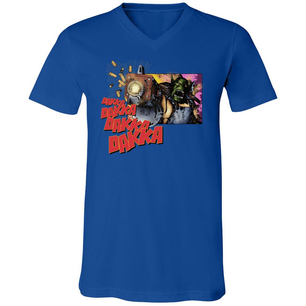 Unisex V-Neck T-Shirt - U9QZC8R1 - True Royal - 4