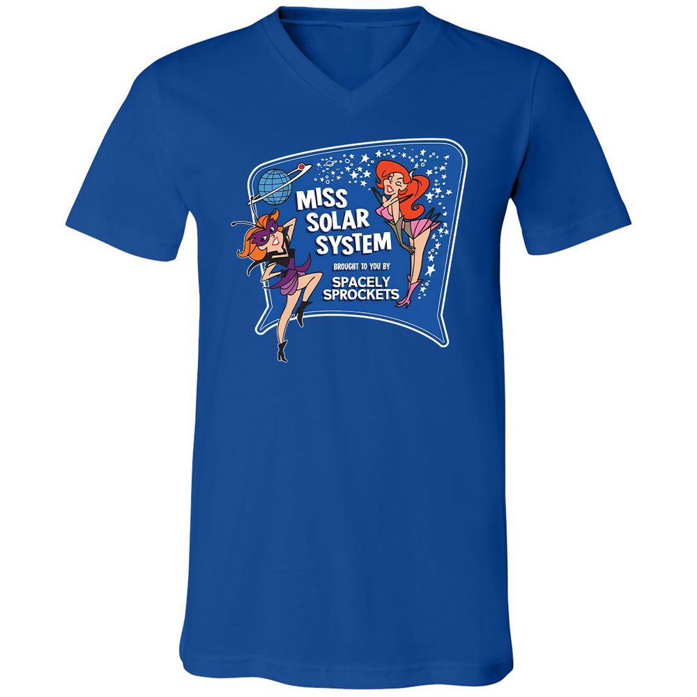 Unisex V-Neck T-Shirt - 53KA71NW - True Royal - 4