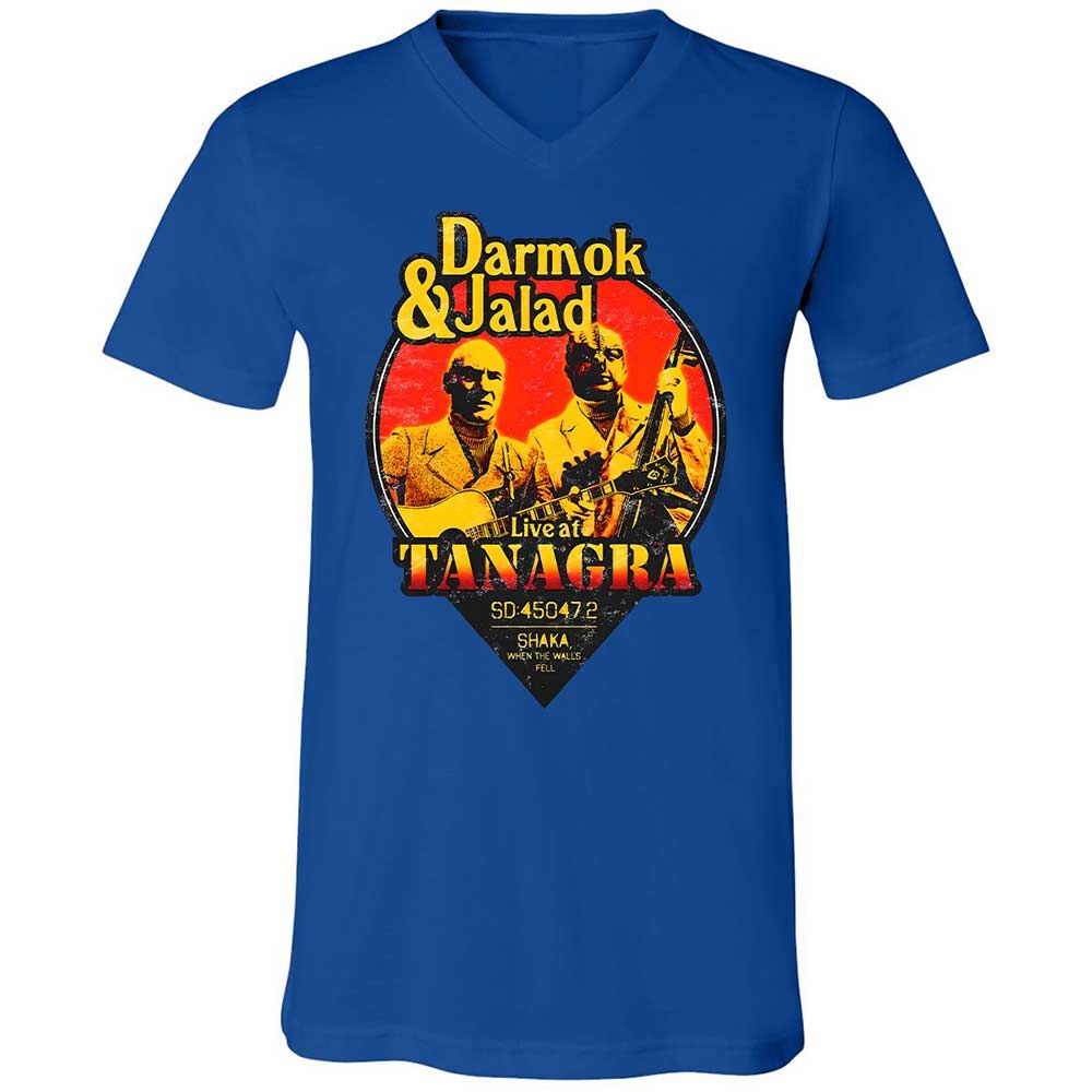 Unisex V-Neck T-Shirt - 3NRGSVWD - True Royal - 4