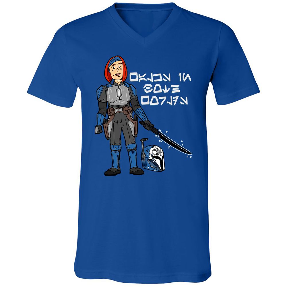 Unisex V-Neck T-Shirt - R6SCAQQV - True Royal - 4