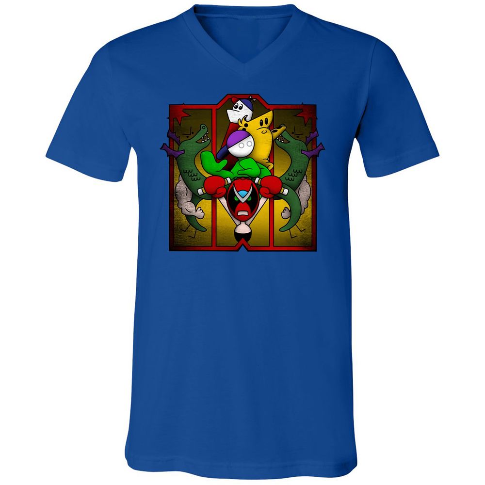 Unisex V-Neck T-Shirt - BMNHNG8F - True Royal - 4