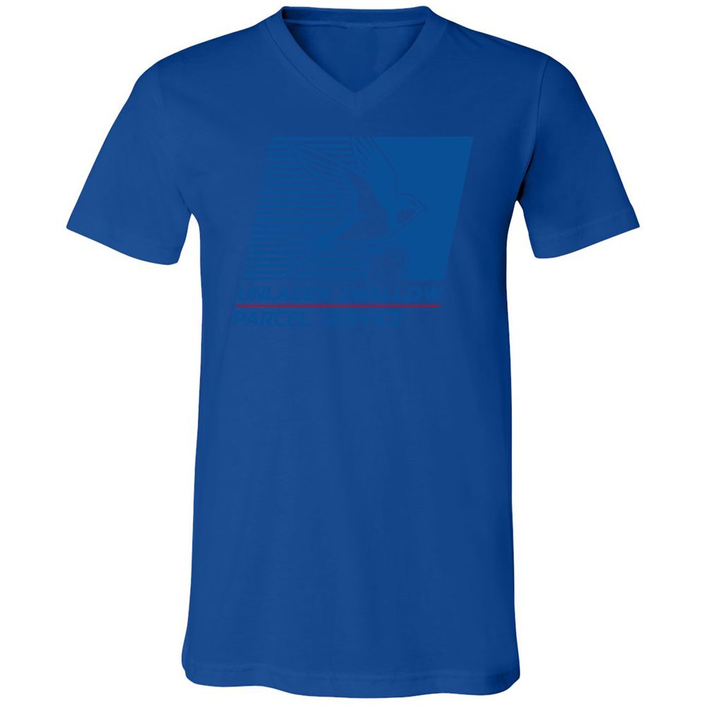 Unisex V-Neck T-Shirt - 55PU75KS - True Royal - 4