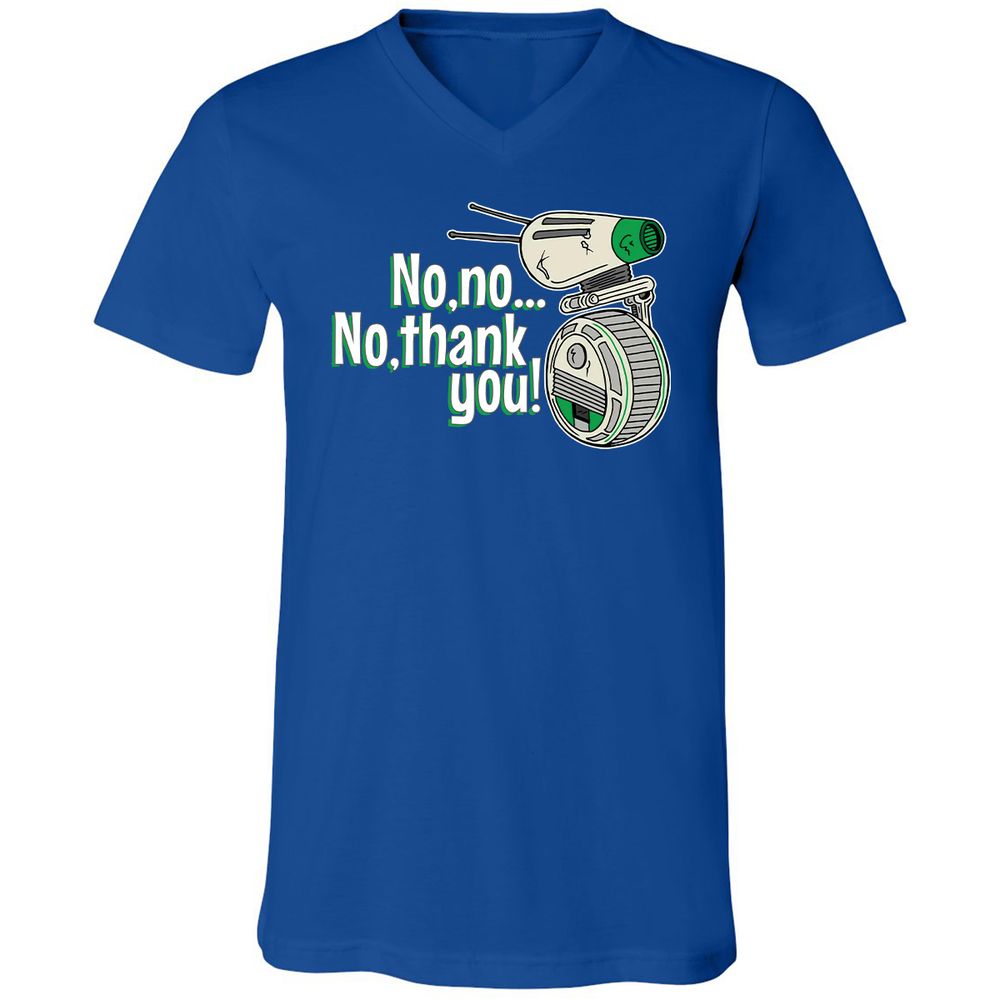 Unisex V-Neck T-Shirt - B8HRMB7P - True Royal - 4