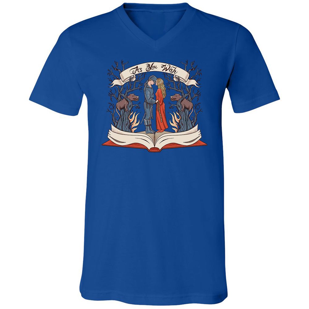 Unisex V-Neck T-Shirt - 1TPBB7LY - True Royal - 4