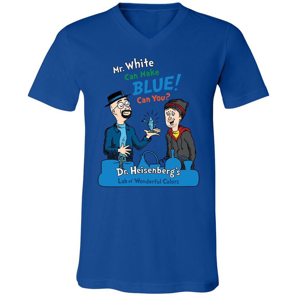 Unisex V-Neck T-Shirt - N69CF1WZ - True Royal - 4