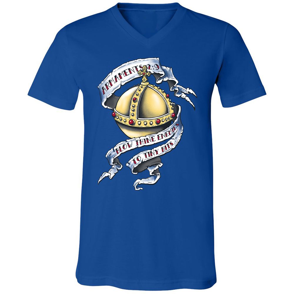 Unisex V-Neck T-Shirt - GUFTG1GP - True Royal - 4