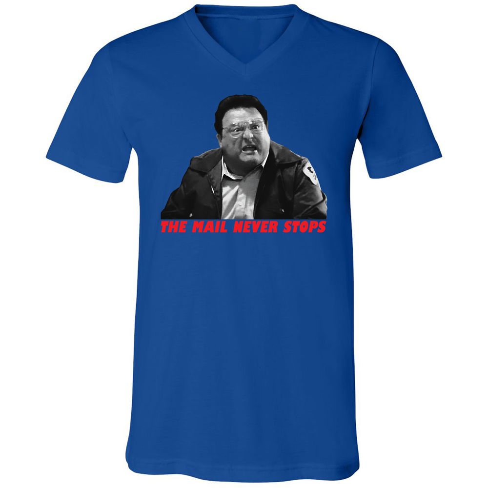 Unisex V-Neck T-Shirt - NKP9F9Q7 - True Royal - 4