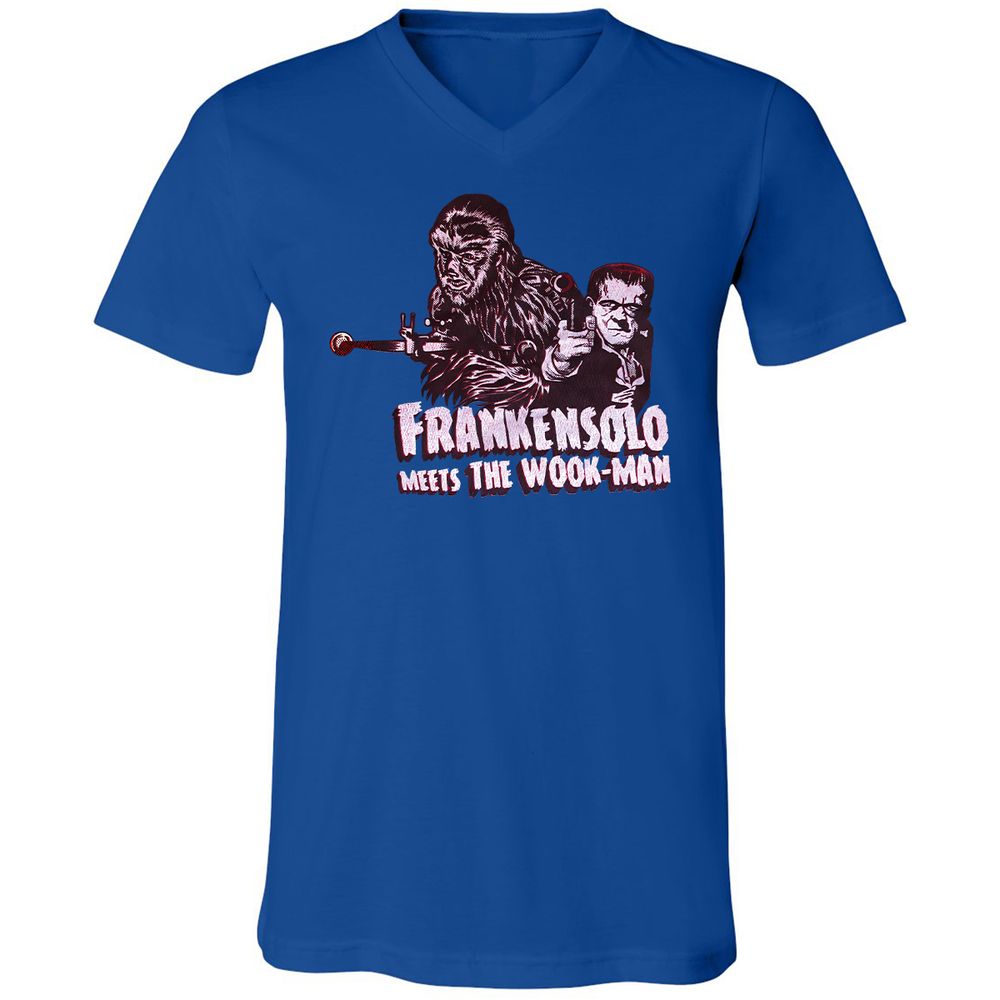 Unisex V-Neck T-Shirt - KPLYBXQH - True Royal - 4