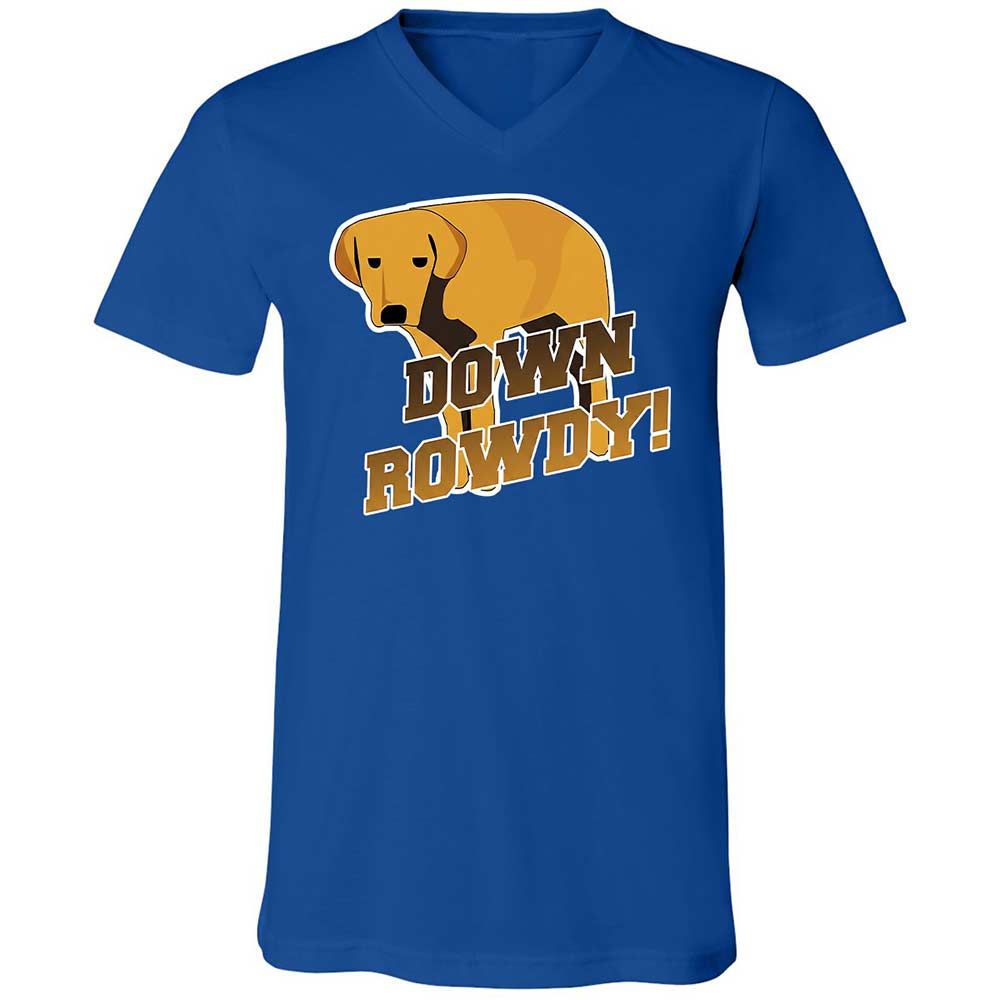 Unisex V-Neck T-Shirt - BSGLC7P7 - True Royal - 4