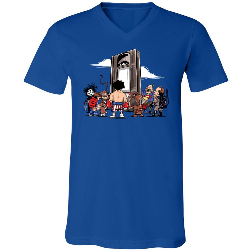 Unisex V-Neck T-Shirt - AN7LFMPE - True Royal - 4