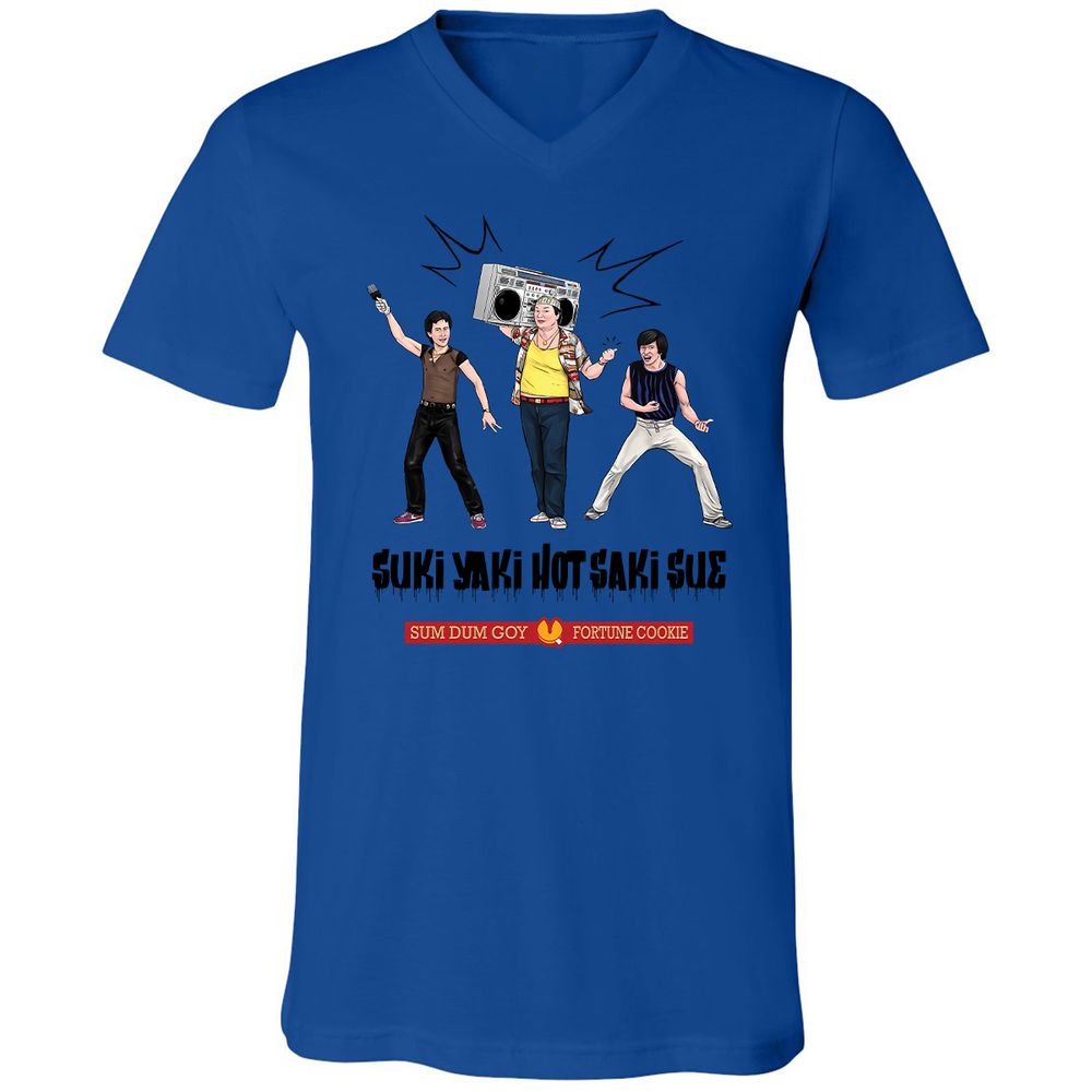Unisex V-Neck T-Shirt - 5M8HTKHM - True Royal - 4