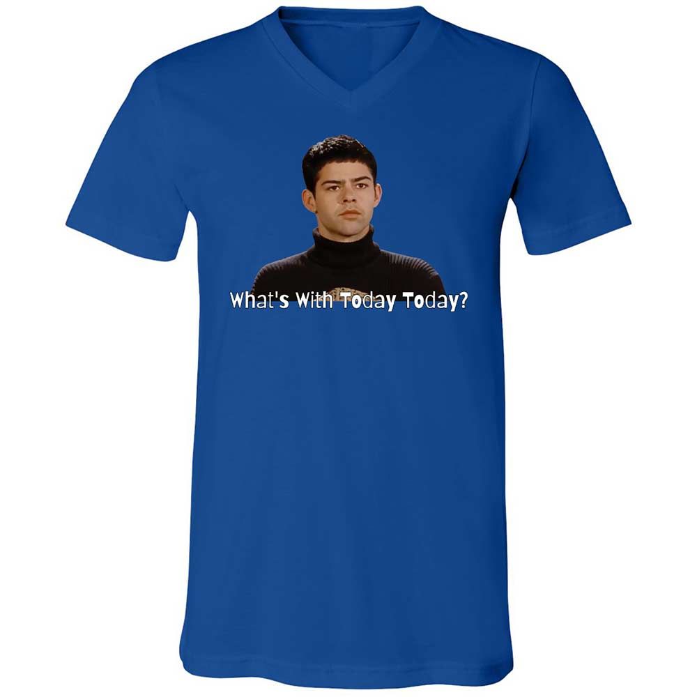 Unisex V-Neck T-Shirt - D8DMLAUE - True Royal - 4