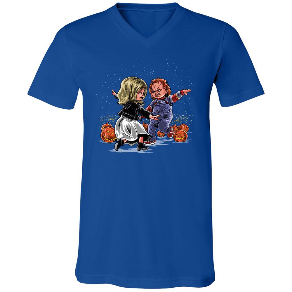 Unisex V-Neck T-Shirt - FCNMF7SY - True Royal - 4