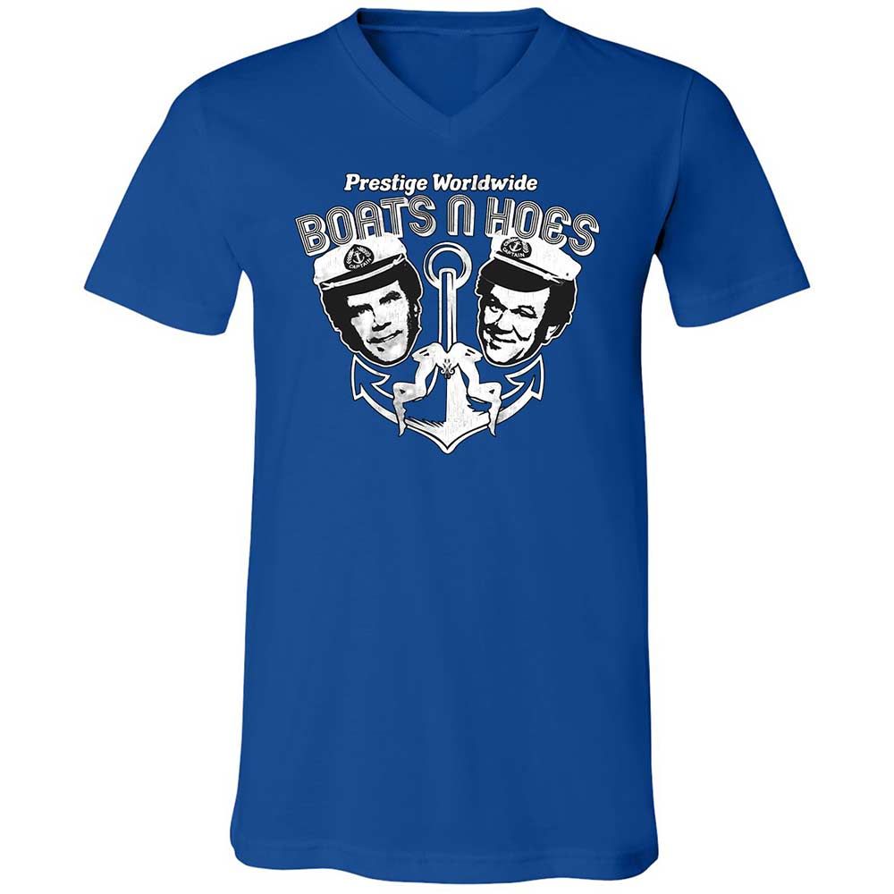 Unisex V-Neck T-Shirt - R9SCBAQ6 - True Royal - 4