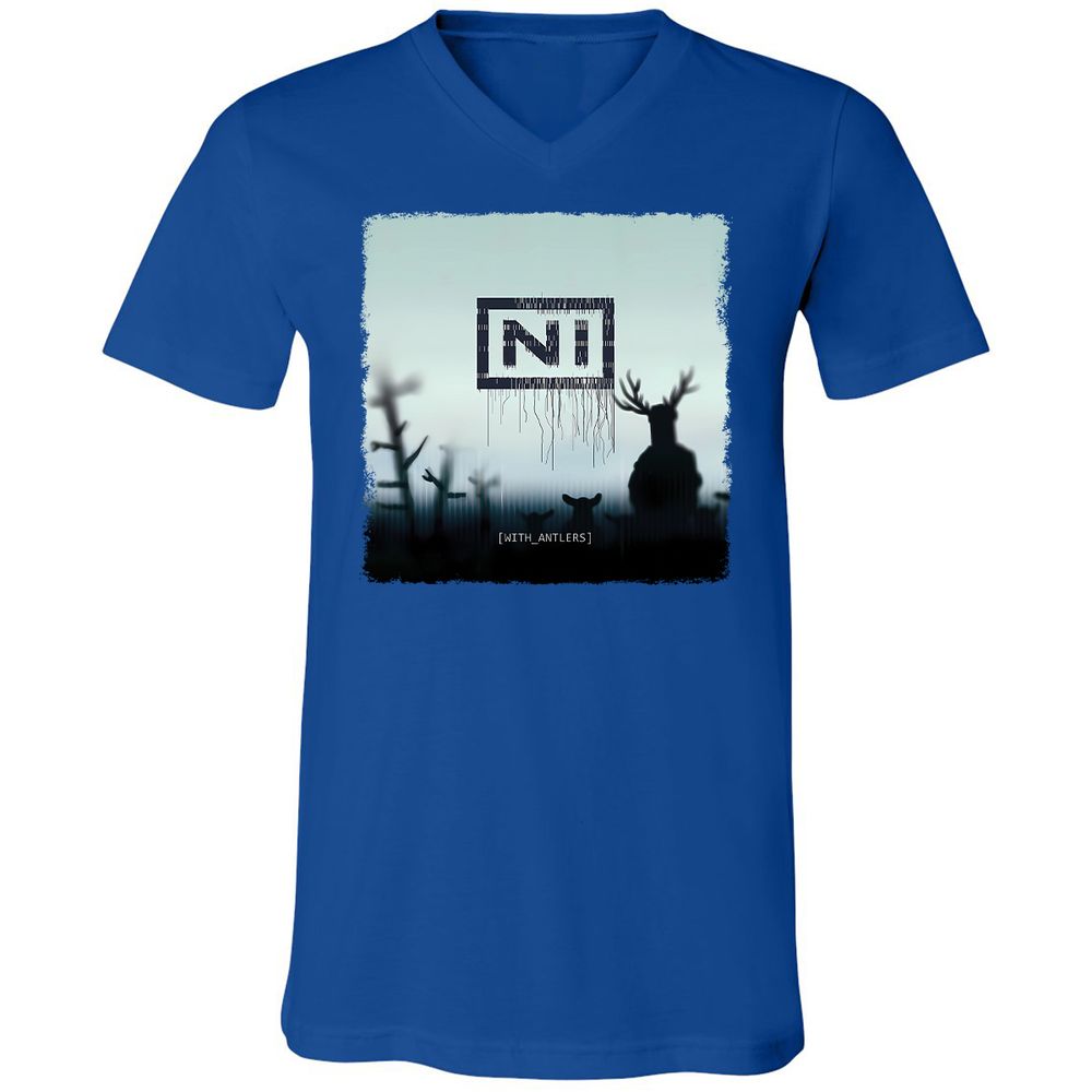 Unisex V-Neck T-Shirt - DTDLWKL4 - True Royal - 4