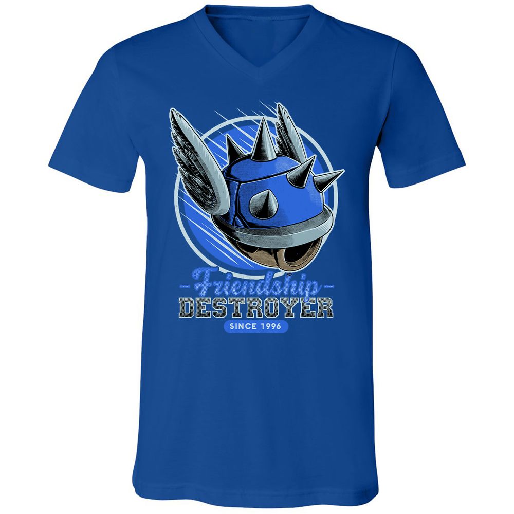 Unisex V-Neck T-Shirt - N4BZUF22 - True Royal - 4