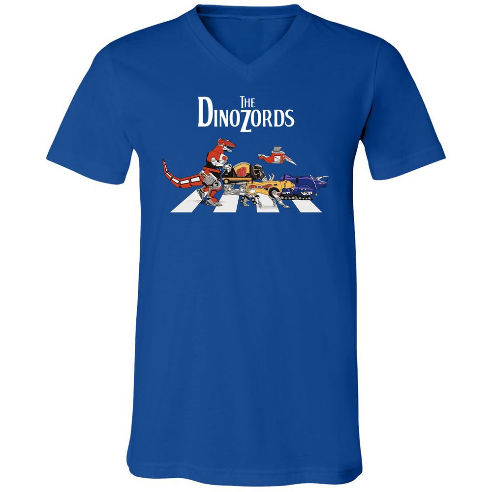 Unisex V-Neck T-Shirt - R5CUXNZS - True Royal - 4