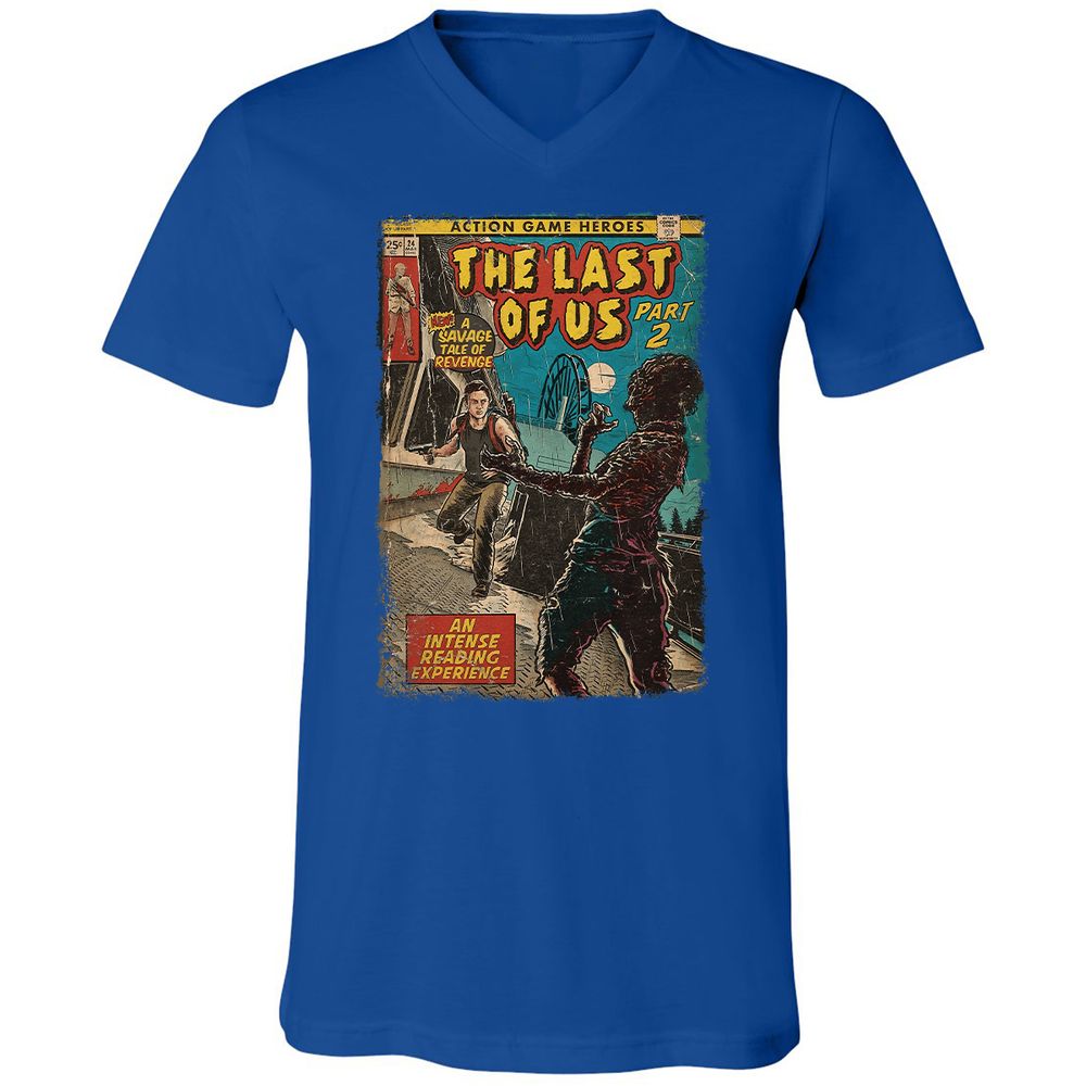 Unisex V-Neck T-Shirt - WPK3M4SE - True Royal - 4