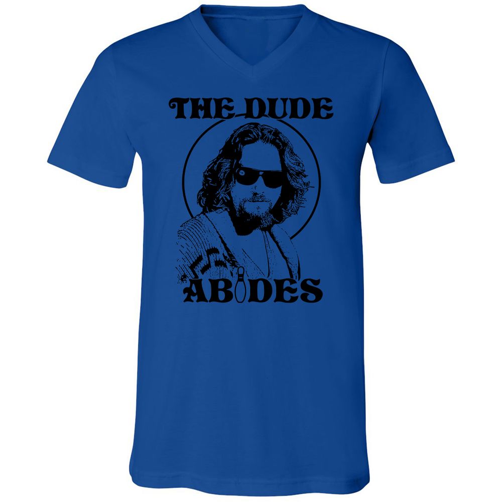Unisex V-Neck T-Shirt - F1J9WL76 - True Royal - 4