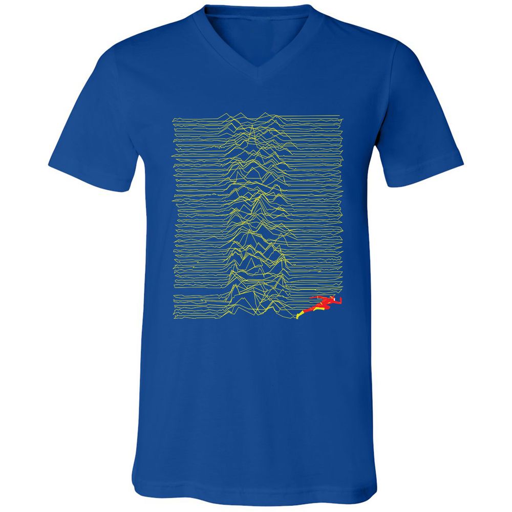 Unisex V-Neck T-Shirt - FJV88SL9 - True Royal - 4