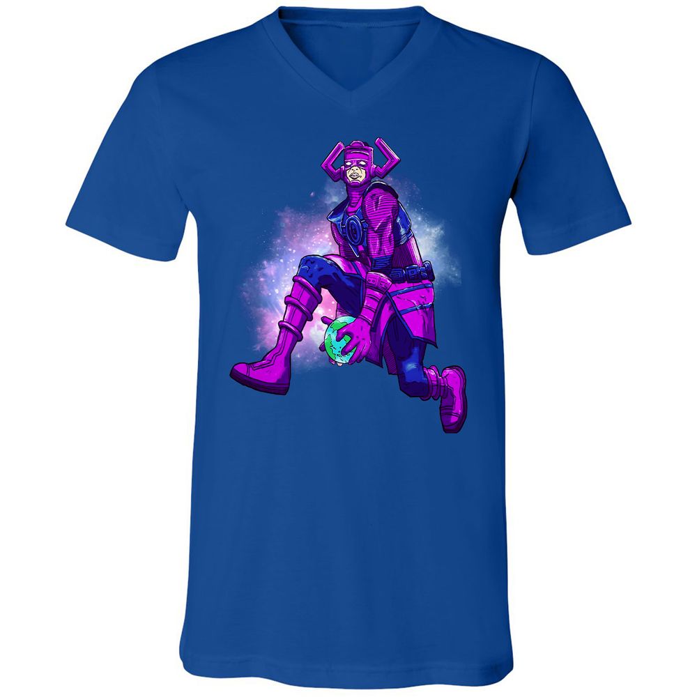 Unisex V-Neck T-Shirt - MH84MPGG - True Royal - 4