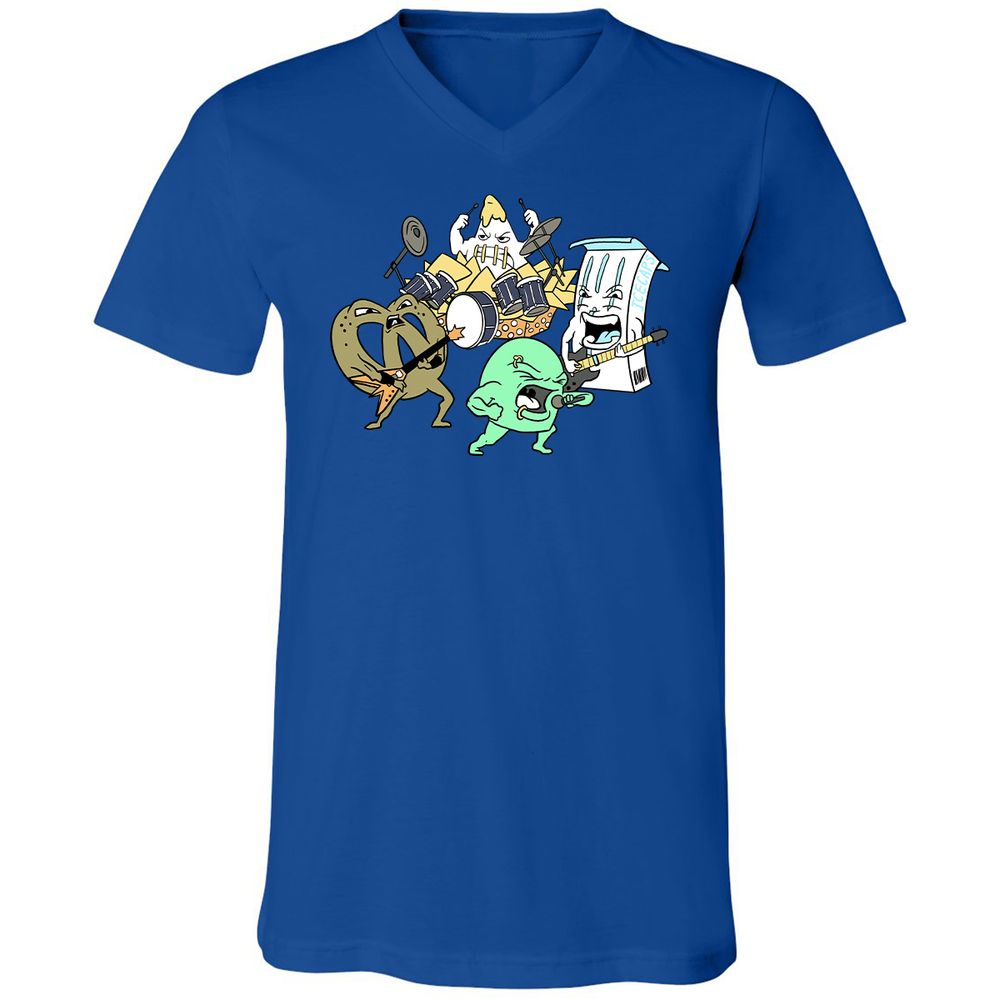 Unisex V-Neck T-Shirt - HS1RV4C7 - True Royal - 4