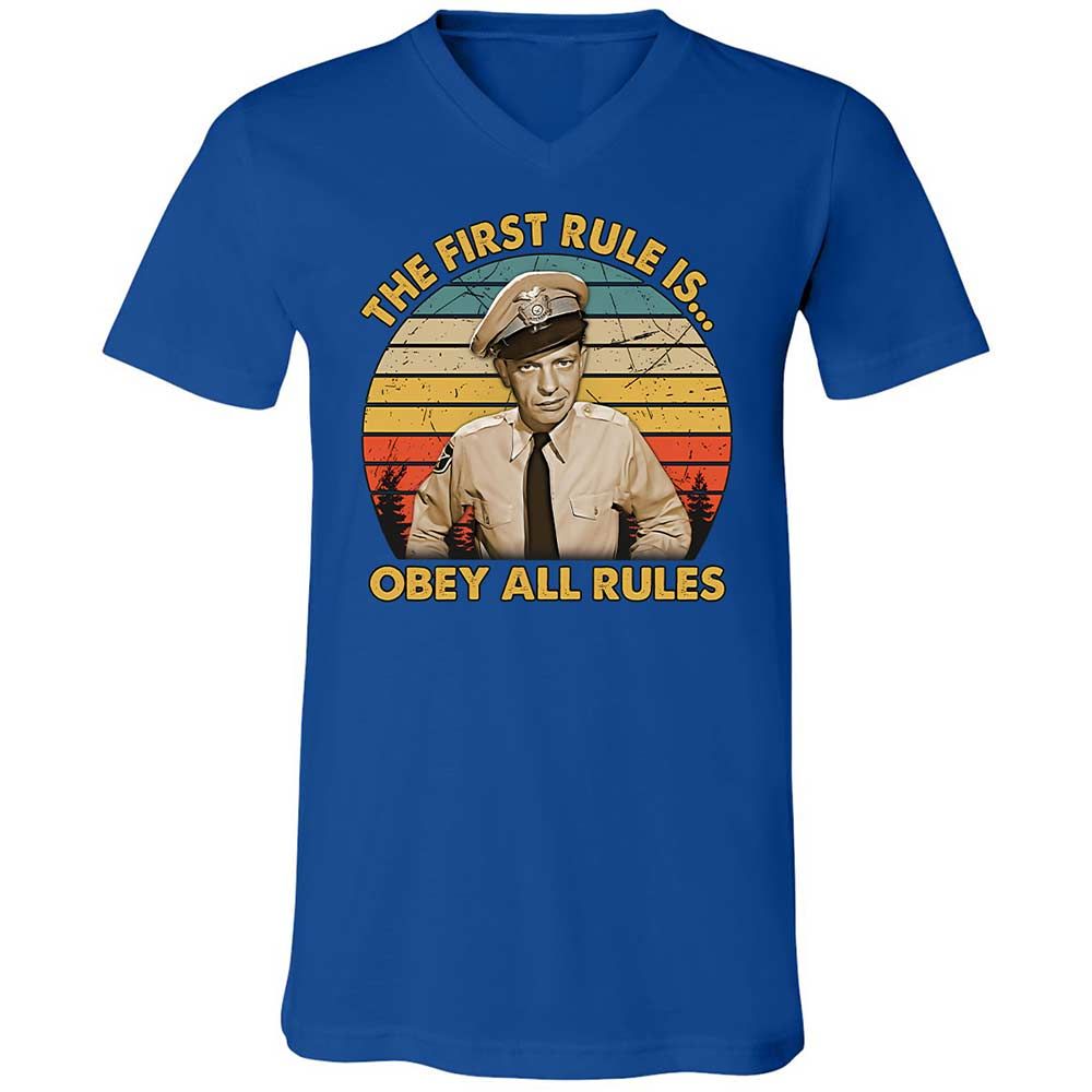 Unisex V-Neck T-Shirt - DD1F3U1Z - True Royal - 4