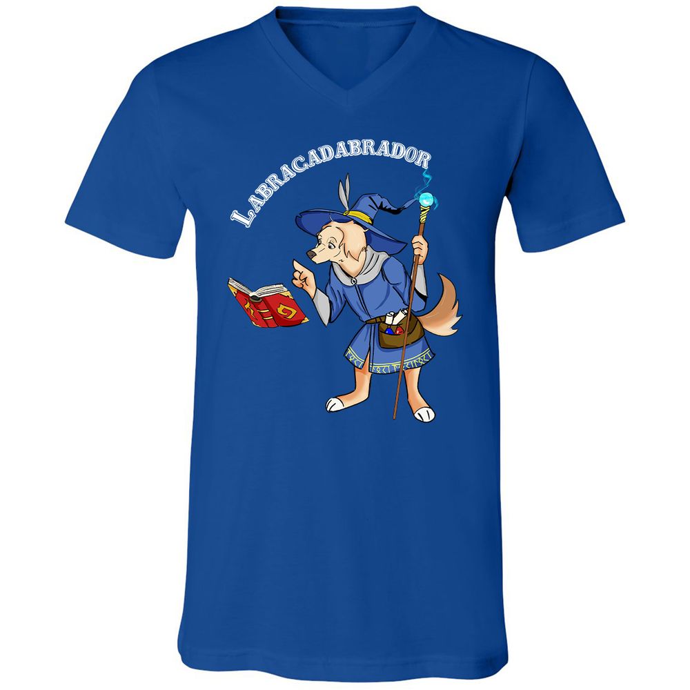 Unisex V-Neck T-Shirt - FBDYNPT4 - True Royal - 4