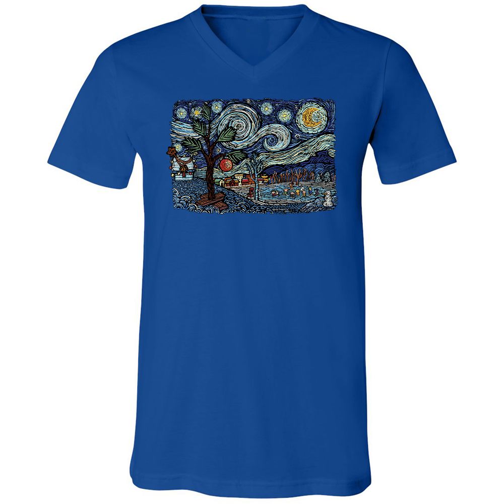 Unisex V-Neck T-Shirt - 9PCYSMEE - True Royal - 4