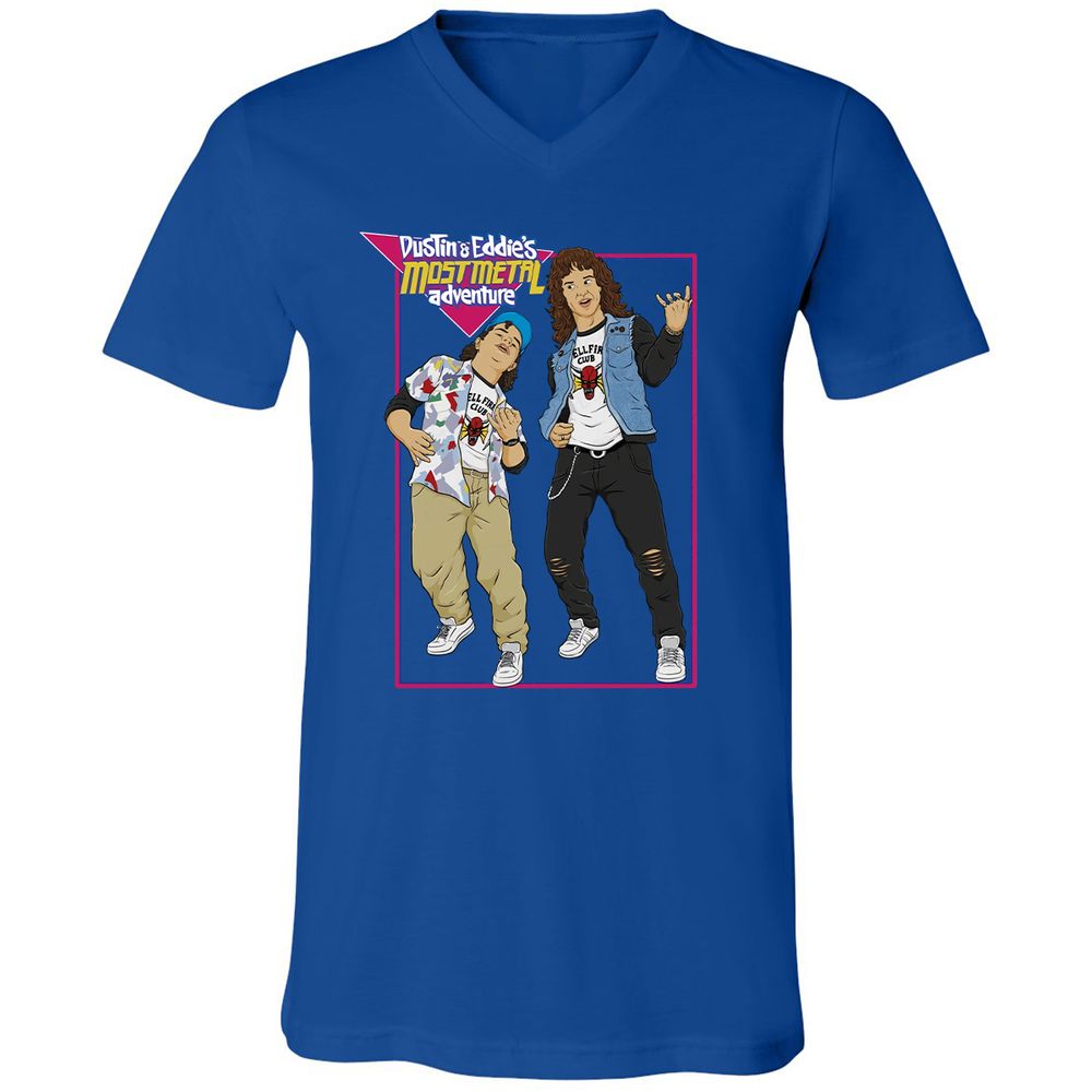 Unisex V-Neck T-Shirt - MZPU5BMX - True Royal - 4