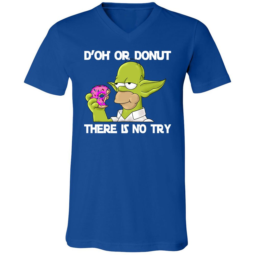 Unisex V-Neck T-Shirt - 2MYUGHFX - True Royal - 4
