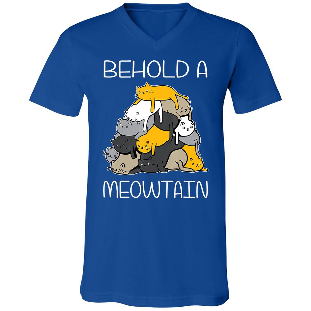 Unisex V-Neck T-Shirt - CEV3XXBY - True Royal - 4