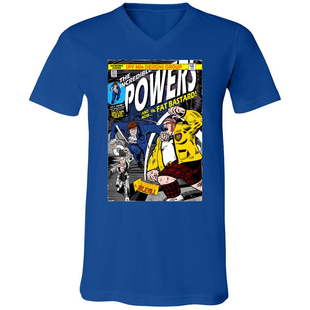 Unisex V-Neck T-Shirt - G4E3GB6M - True Royal - 4