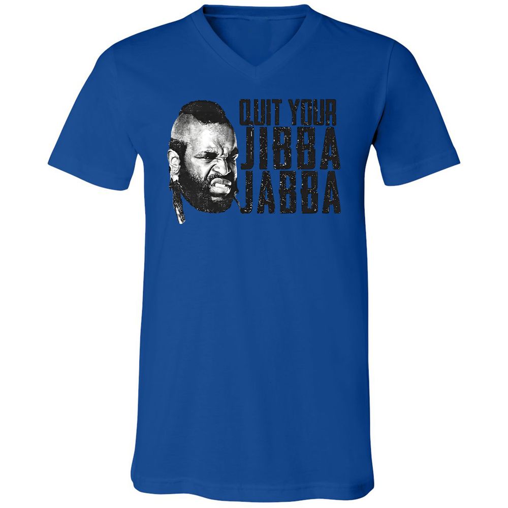 Unisex V-Neck T-Shirt - TLUMHTFQ - True Royal - 4