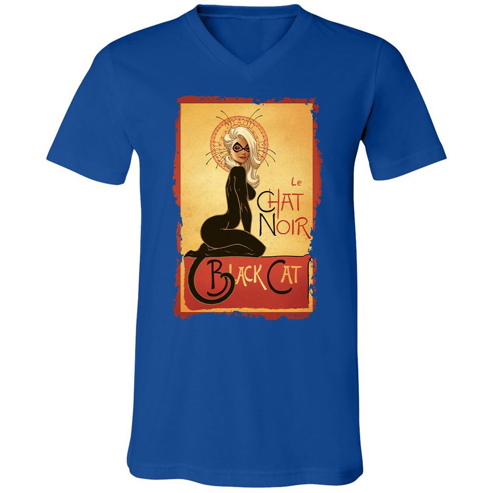 Unisex V-Neck T-Shirt - NPJT5W6F - True Royal - 4