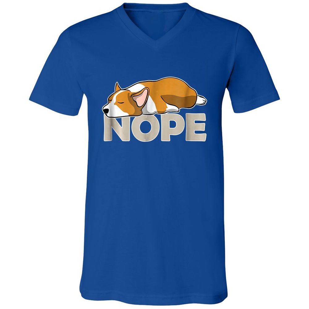 Unisex V-Neck T-Shirt - N6GW8FMP - True Royal - 4