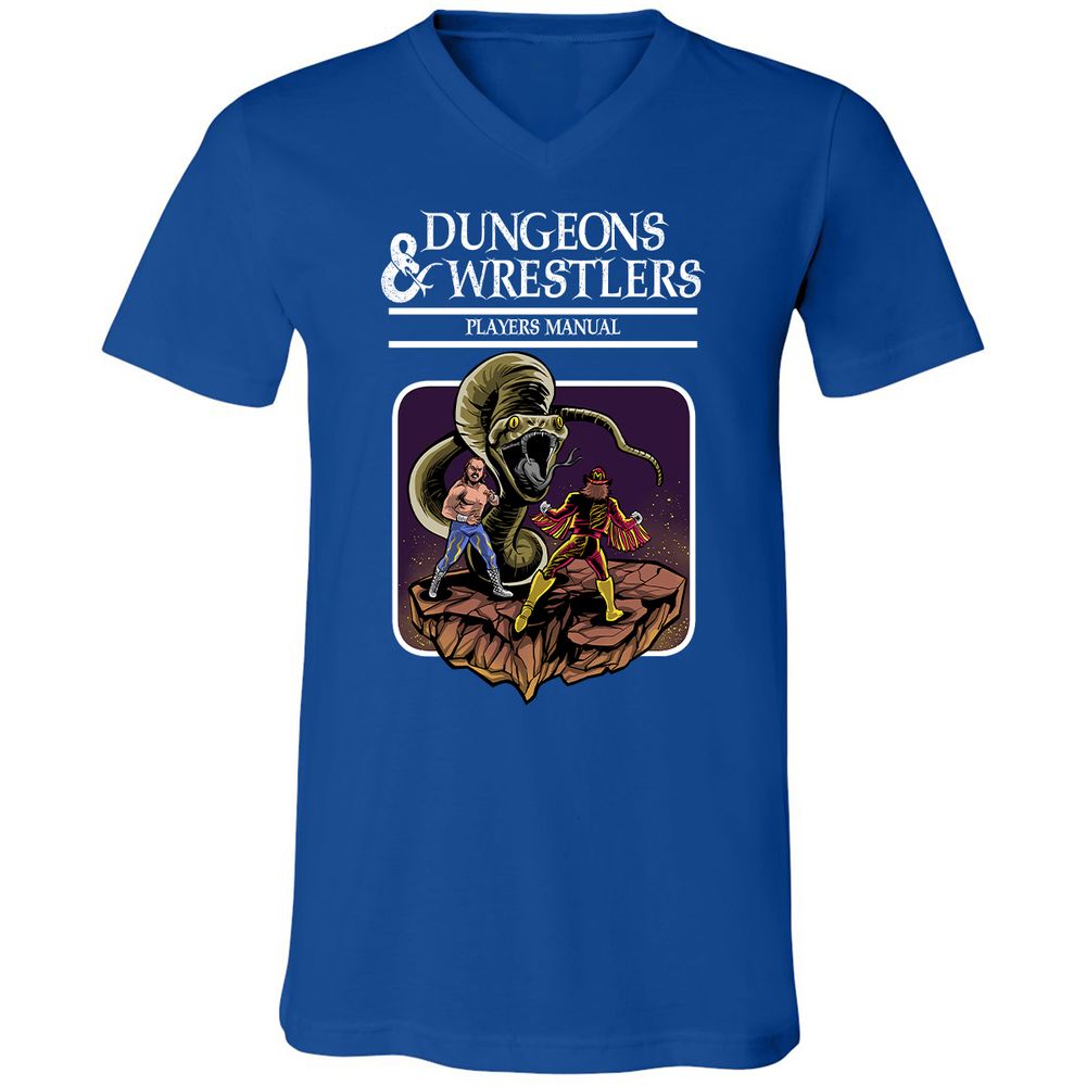 Unisex V-Neck T-Shirt - DJUVVQE4 - True Royal - 4