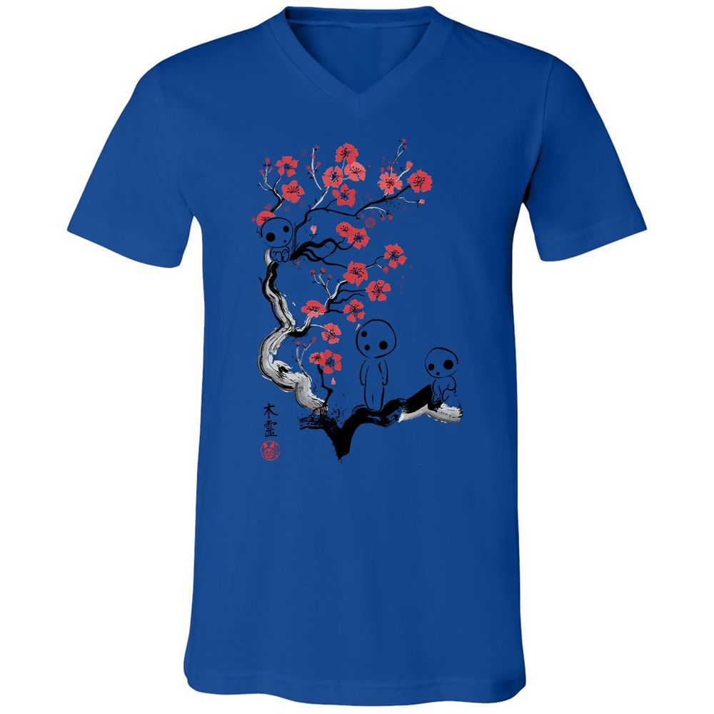 Unisex V-Neck T-Shirt - EQW956J3 - True Royal - 4