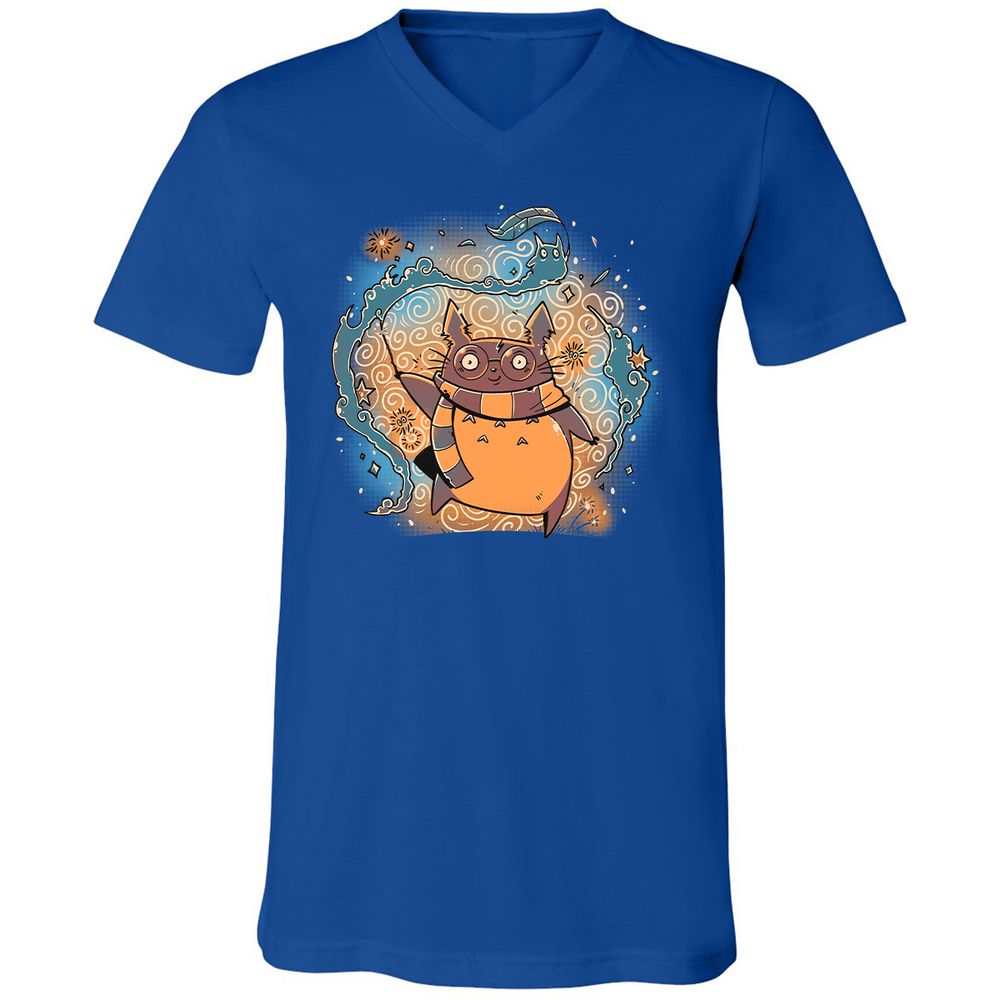 Unisex V-Neck T-Shirt - 5K4QAN57 - True Royal - 4