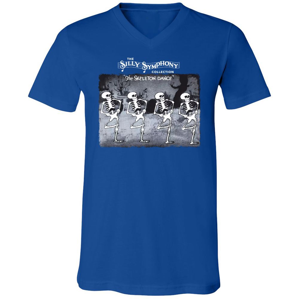 Unisex V-Neck T-Shirt - PZZUQTHR - True Royal - 4