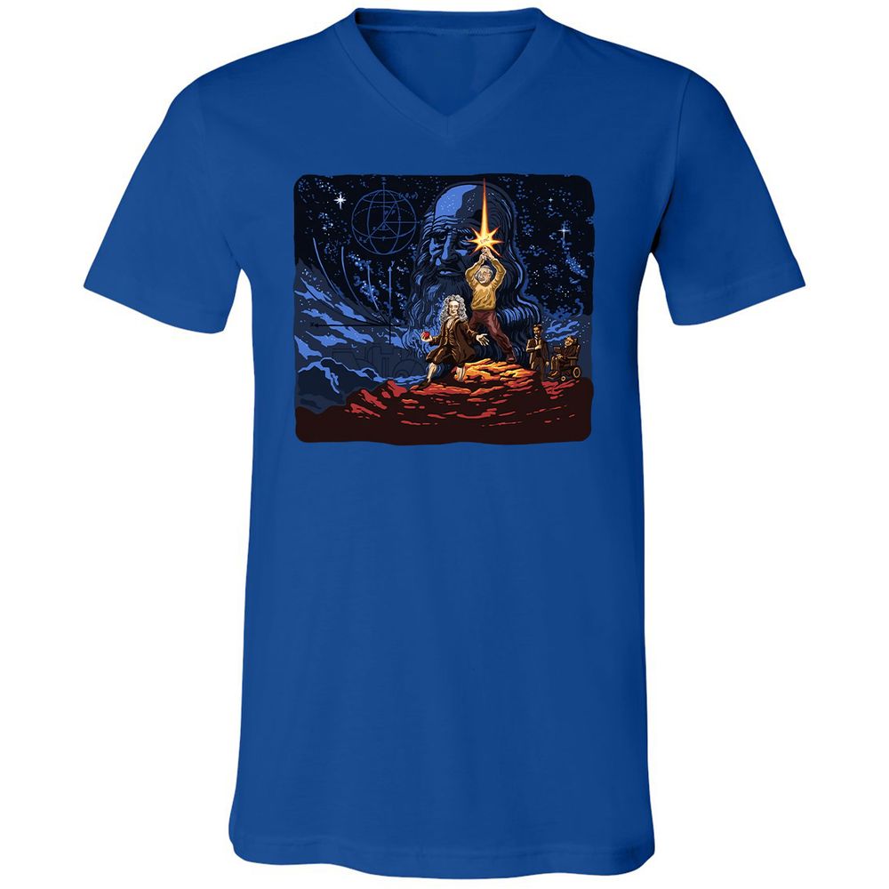 Unisex V-Neck T-Shirt - 6PPSGCJH - True Royal - 4