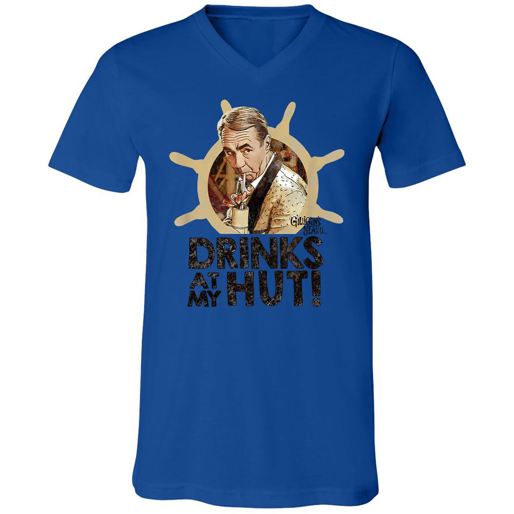 Unisex V-Neck T-Shirt - UD14M7TF - True Royal - 4
