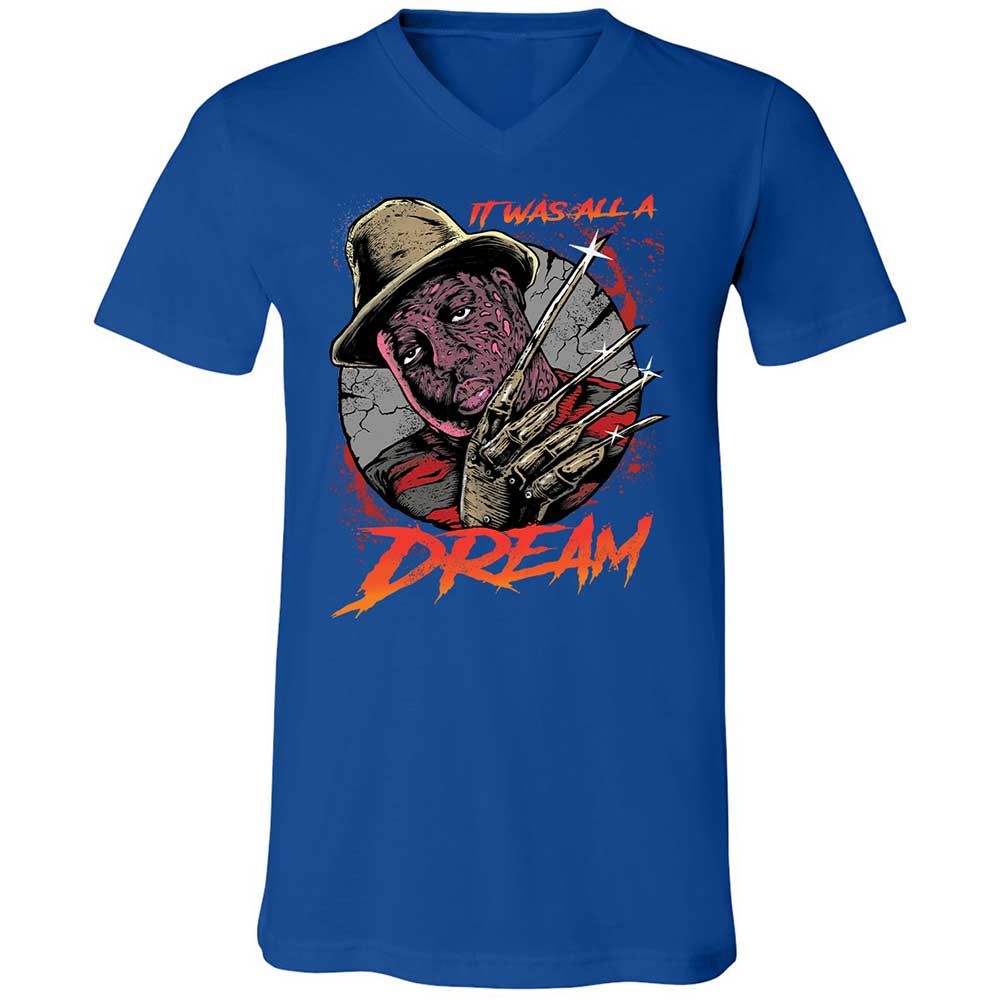 Unisex V-Neck T-Shirt - BNMLGRM8 - True Royal - 4