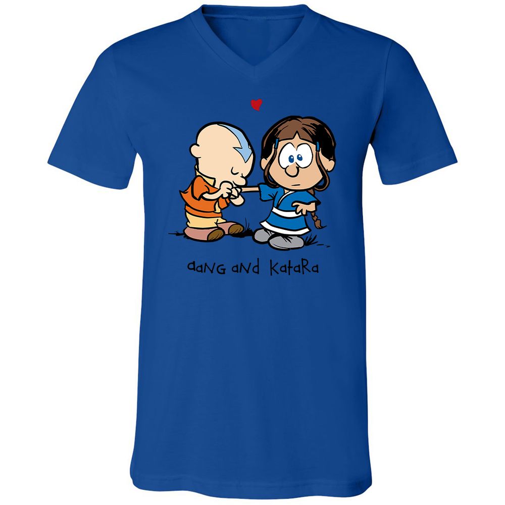 Unisex V-Neck T-Shirt - 3PAZE596 - True Royal - 4