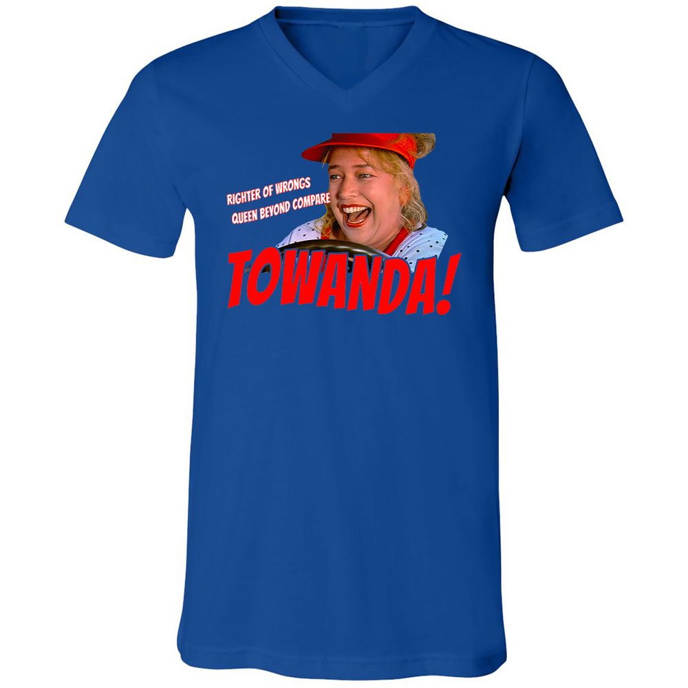 Unisex V-Neck T-Shirt - 3XM224NL - True Royal - 4
