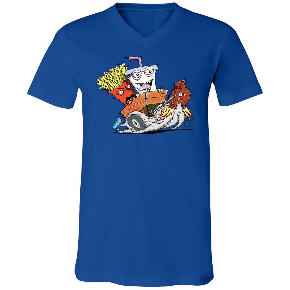 Unisex V-Neck T-Shirt - 2VD3GYP7 - True Royal - 4