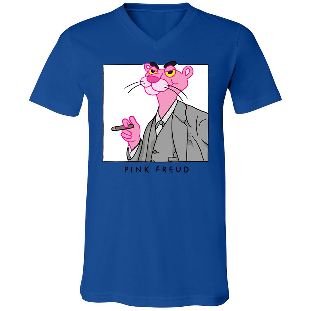 Unisex V-Neck T-Shirt - UR36NS3W - True Royal - 4