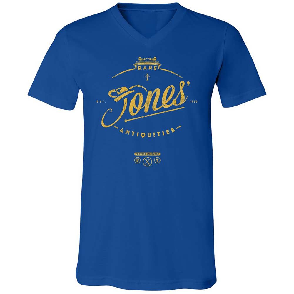Unisex V-Neck T-Shirt - M6GULHET - True Royal - 4