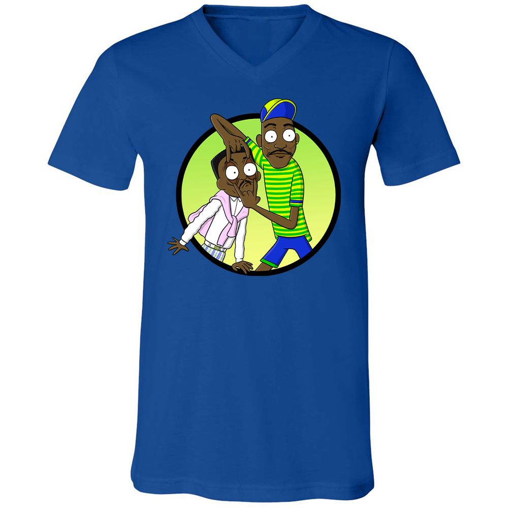 Unisex V-Neck T-Shirt - R871CSAD - True Royal - 4
