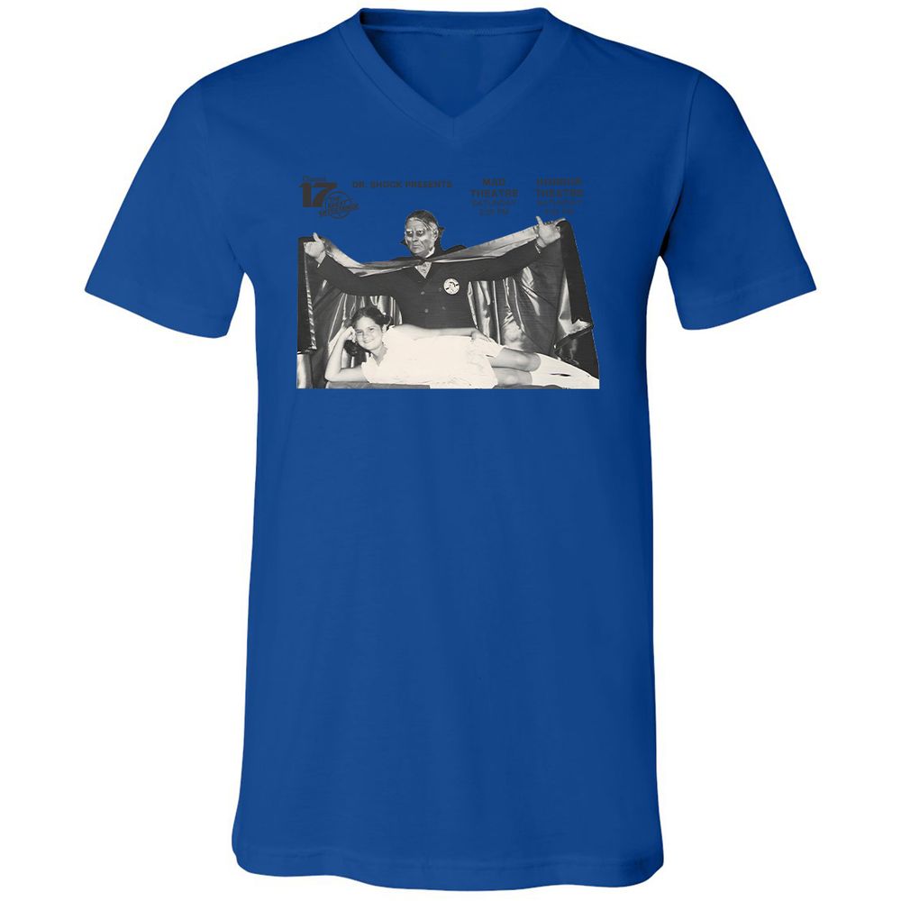Unisex V-Neck T-Shirt - FJDKZ273 - True Royal - 4